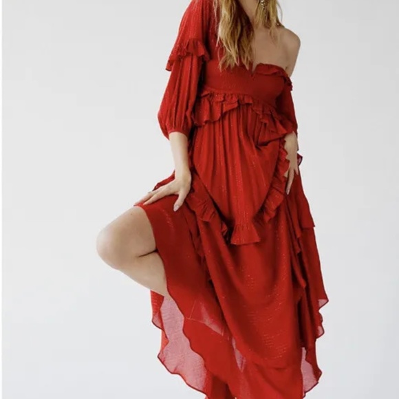 Spell Dresses & Skirts - Free People X Spell & The Gypsy Clementine Mermaid Lurex Metallic Maxi Dress